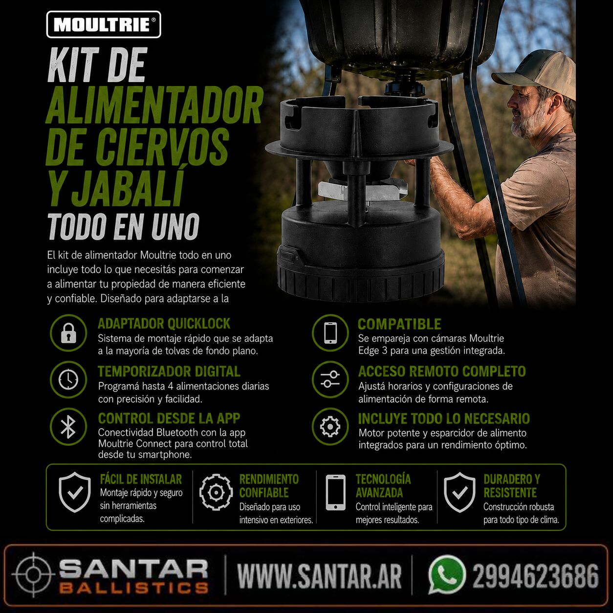 Alimentador automatico Pilas AA - Santar Ballistics
